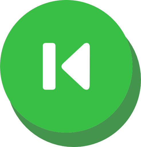 Play Previous Button Green PNG Image