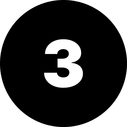 Three Number Round PNG Image
