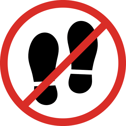 Do Not Step Sign Icon