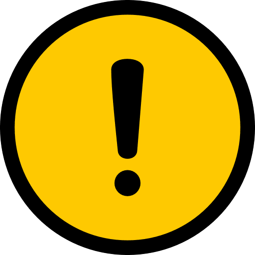 Exclamation Warning Round Black Yellow PNG Image