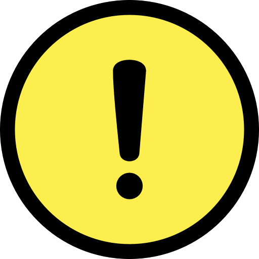 Exclamation Warning Round Yellow PNG Image