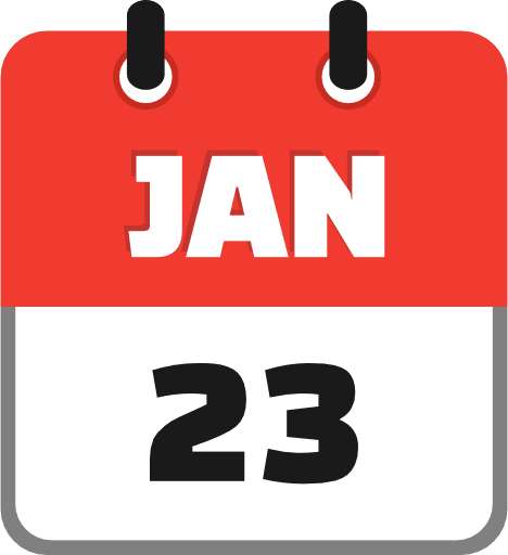 January 23 PNG Image