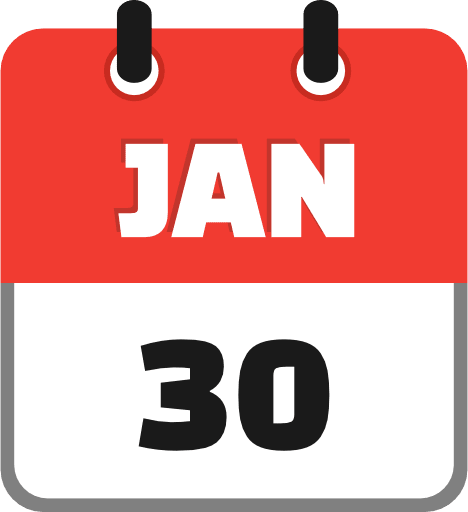 January 30 PNG Image
