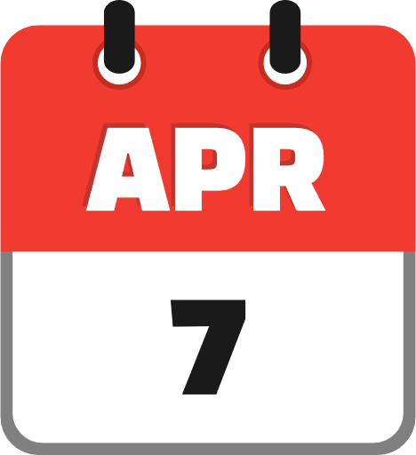 April 7 PNG Image