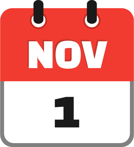 November 1 PNG Image