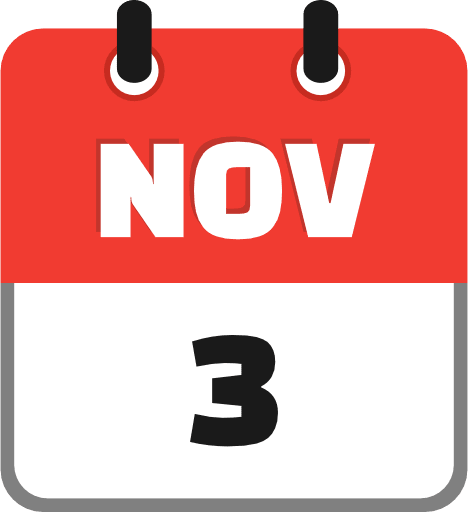 November 3 PNG Image