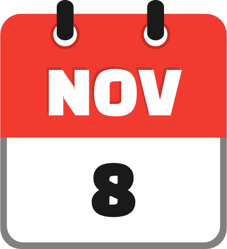 November 8 PNG Image