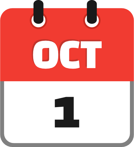 October 1 PNG Image