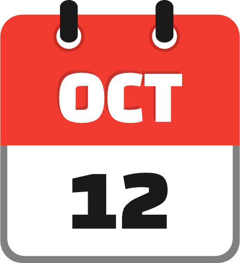 October 12 PNG Image