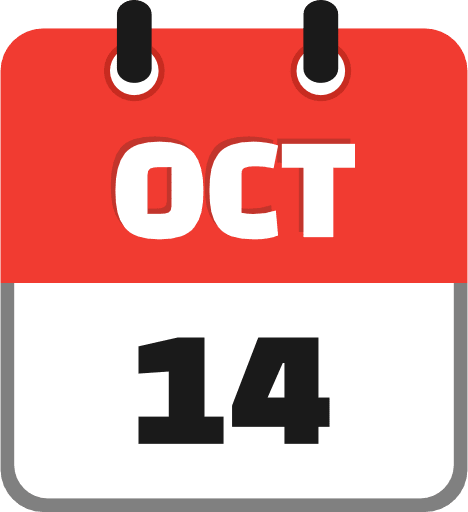 October 14 PNG Image