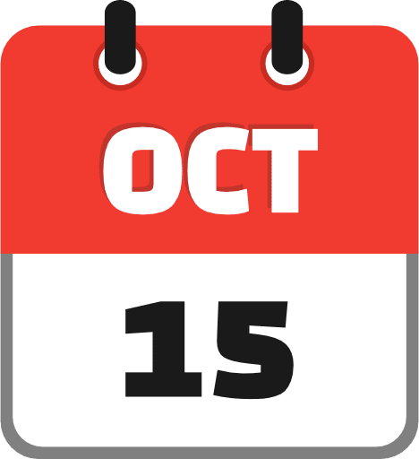 October 15 PNG Image