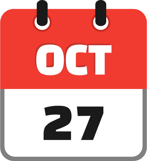 October 27 PNG Image