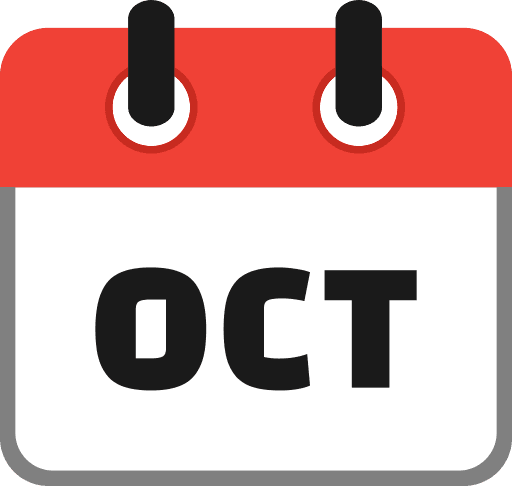 October PNG Image