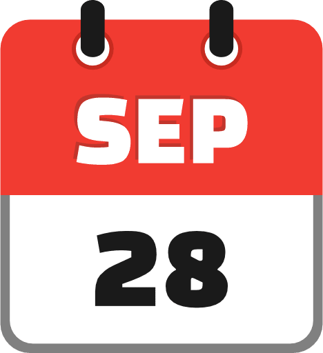 September 28 PNG Image