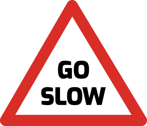 Go Slow Sign PNG Image
