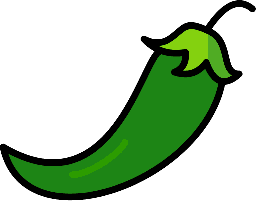 Green Chilli Pepper PNG Image