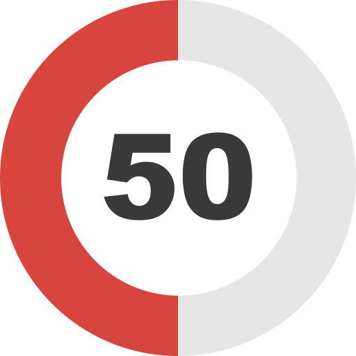 50 Percent PNG Image
