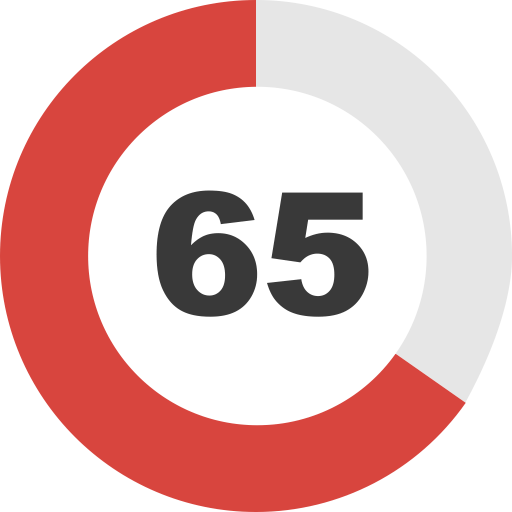 65 Percent PNG Image