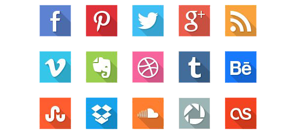 Social Icons Transparent Image PNG Image