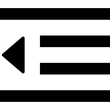 Decrease Text Indent icon