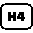 H4 Heading Rectangle icon