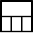 Interface Layout Bottom Blocks icon