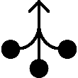 Consolidation Arrow Solid icon