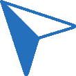 Map Direction Navigation Corner Top Left Blue