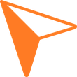 Map Direction Navigation Corner Top Left Orange