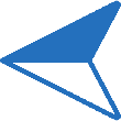 Map Direction Navigation Left Blue