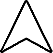 Thin Direction Pointer Top icon