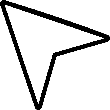 Thin Direction Pointer Top Left icon