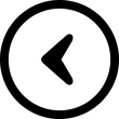 Chevron Direction Left Round Outline icon