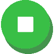 Stop Button Green icon