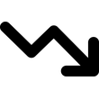 Decrease Down Loss icon