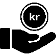Money Receiving Swedish Krona icon