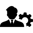 Businessman Gear icon