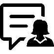 Female User Comment icon