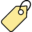 Tag Label Yellow ICON