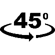 45 Degree Rotate icon