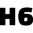 H6 Heading icon
