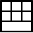 Interface Layout Top Blocks icon