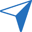 Map Direction Navigation Corner Top Right Blue