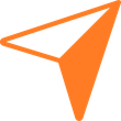Map Direction Navigation Corner Top Right Orange