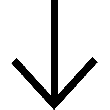 Thin Arrow Bottom icon