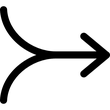 Two Arrows Merging Into One Right