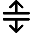 Divider Split Horizontal icon
