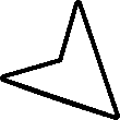Thin Direction Pointer Bottom Right icon