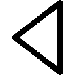 Triangle Left Outline icon