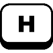 H Button icon